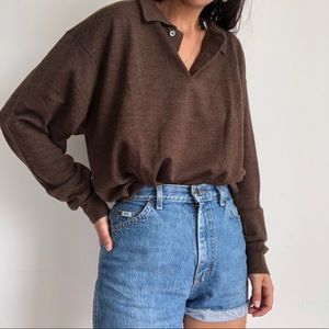 NWT Metropolitan 100% merino wool polo sweater